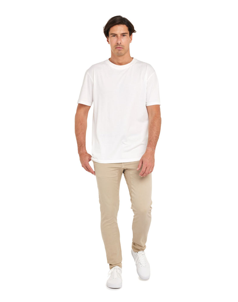 Pantalon Dening Chino Cream Homme