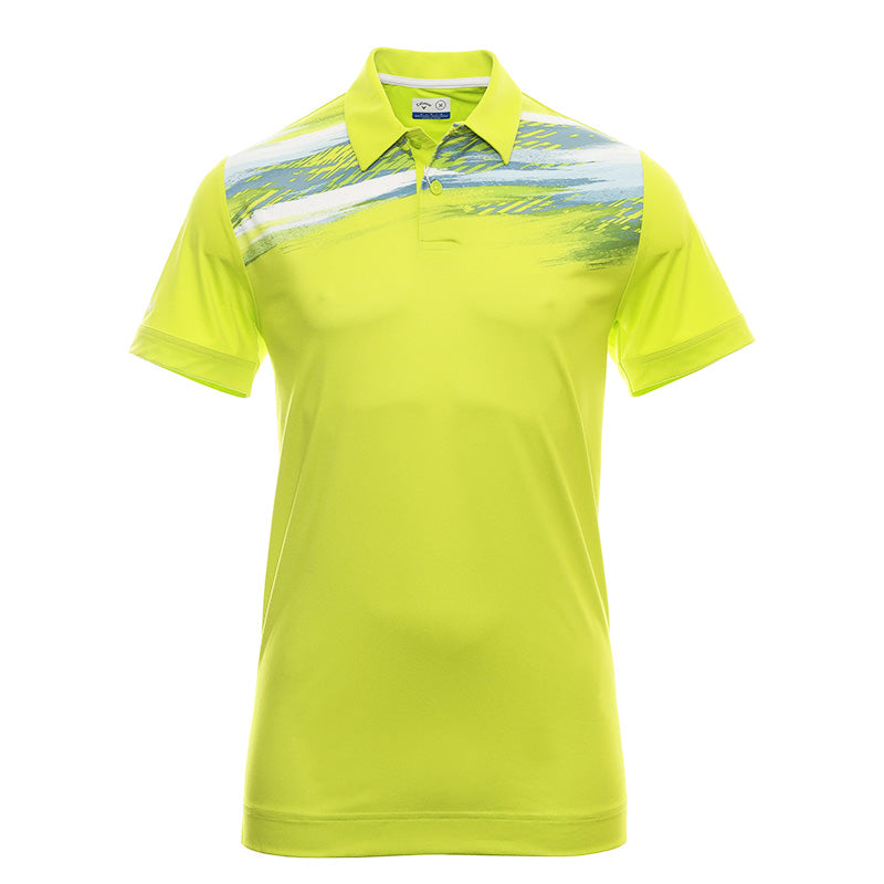 Polo X-Series Active Textured Print Lime Homme