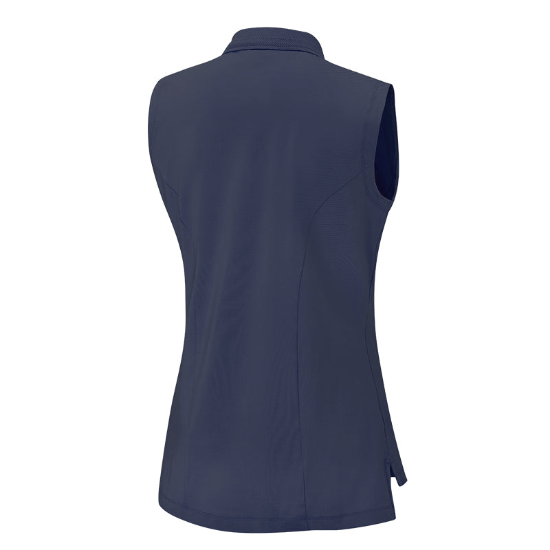 Polo sans manches Solene Navy/N125 Femme