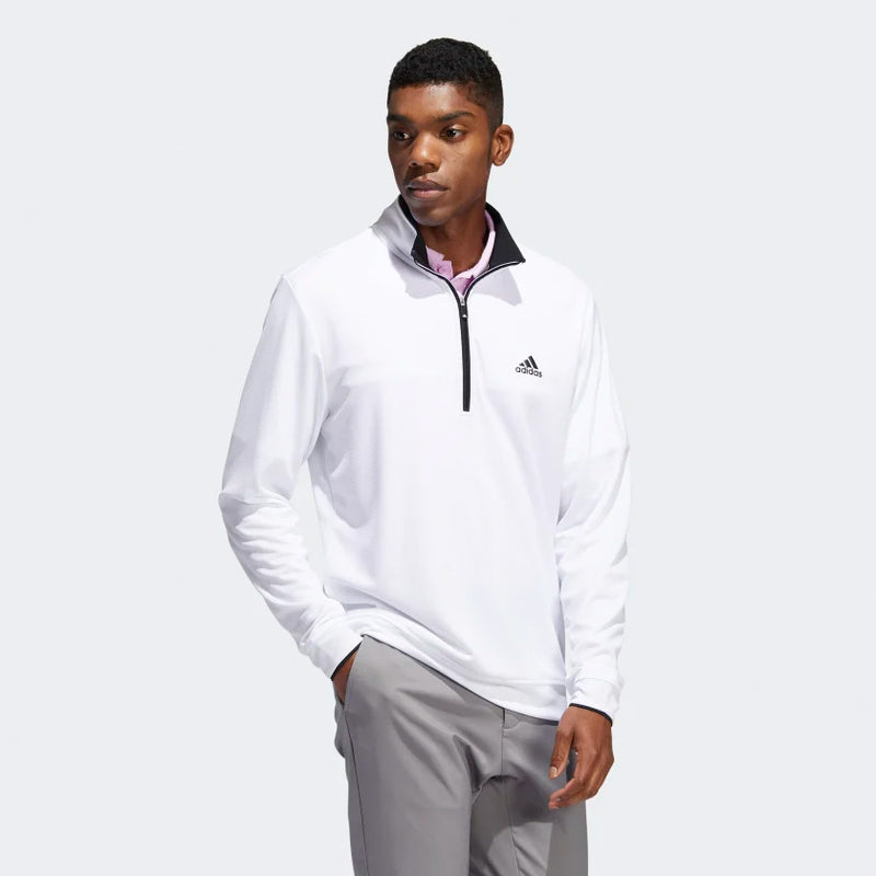 Pull Quarter-Zip White Homme
