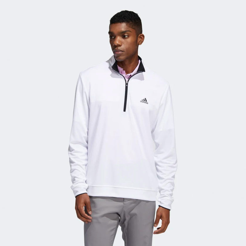 Pull Quarter-Zip White Homme