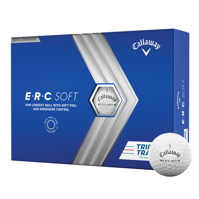 12 Balles de golf ERC Soft Triple Track