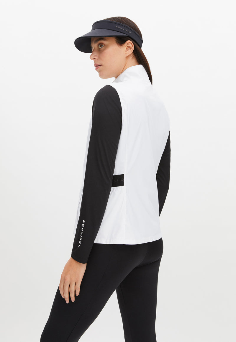 Gilet coupe vent sans manches Miles Pure White Femme