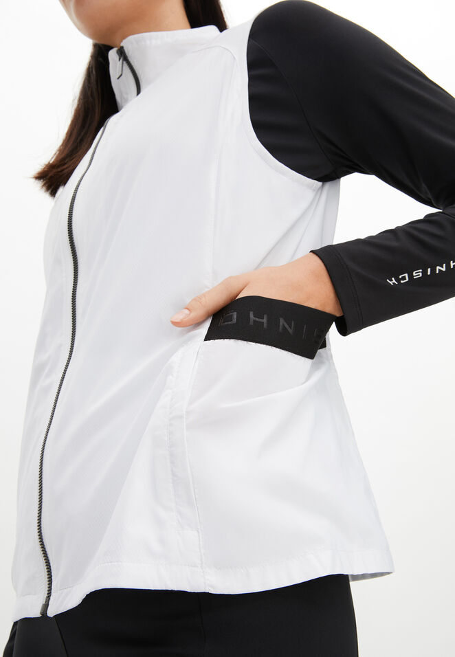 Gilet coupe vent sans manches Miles Pure White Femme