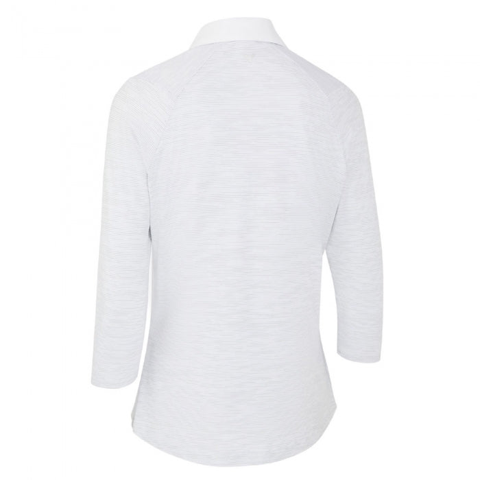 Polo manches 3/4 Swing Tech White Femme