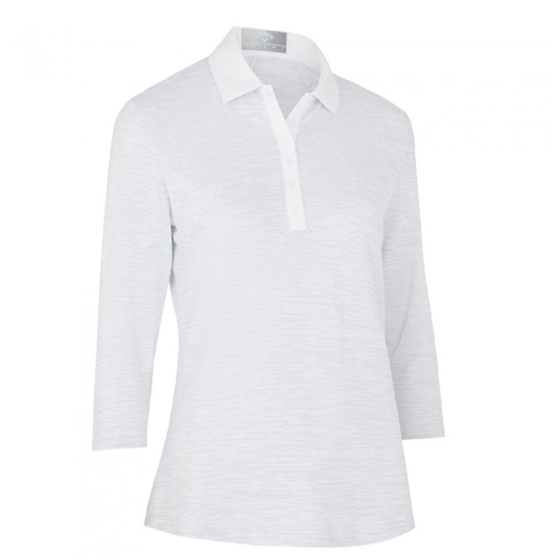 Polo manches 3/4 Swing Tech White Femme