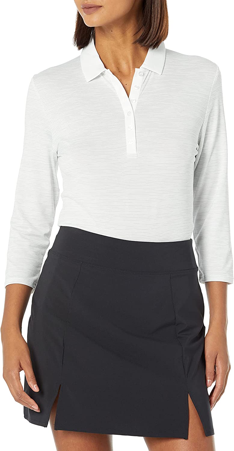 Polo manches 3/4 Swing Tech White Femme