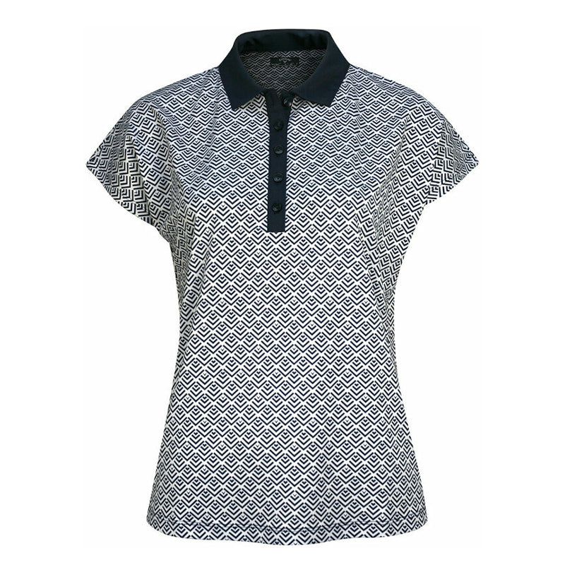 Polo Chev Geo White Femme