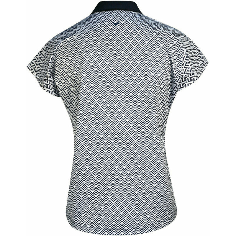 Polo Chev Geo White Femme