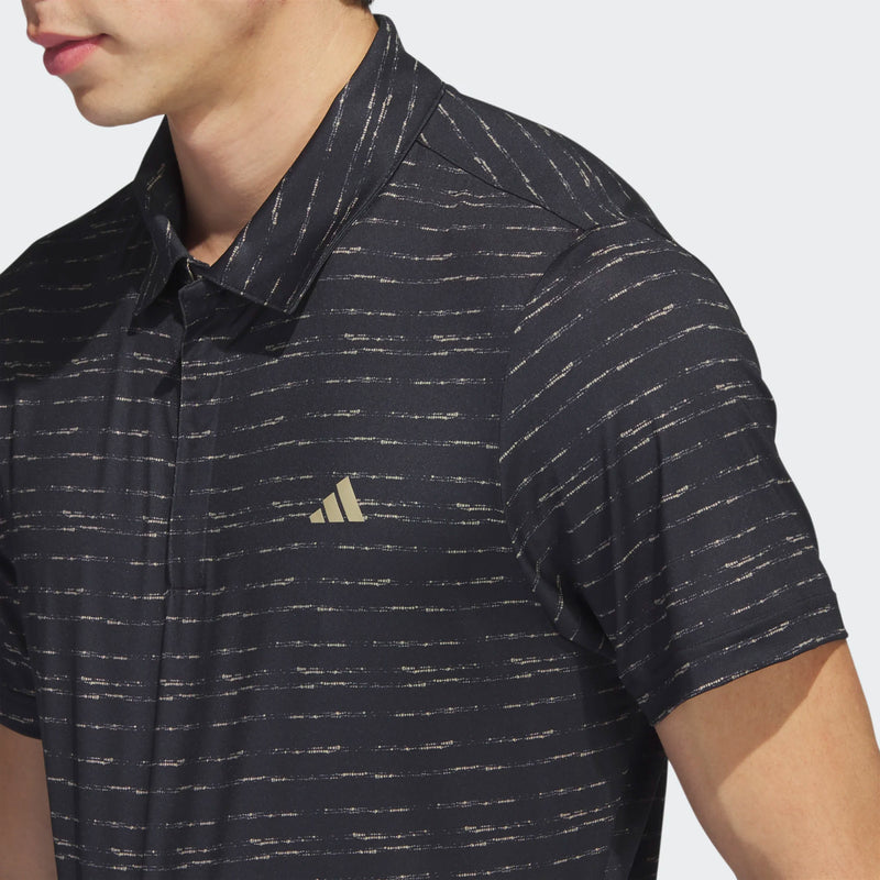 Polo Stripe Black Homme