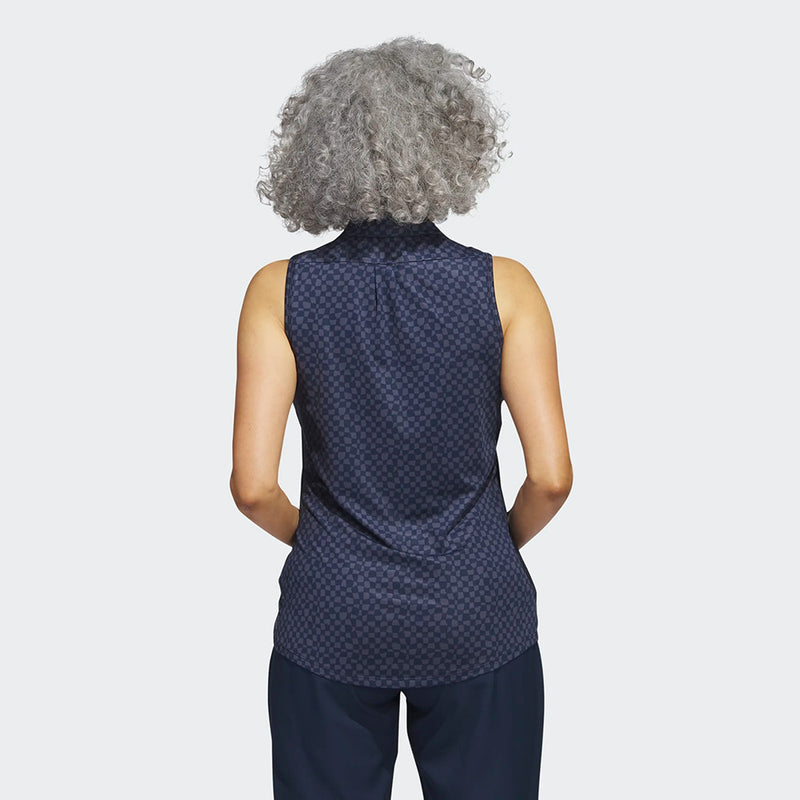 Polo sans manches Ultimate365 Navy Femme