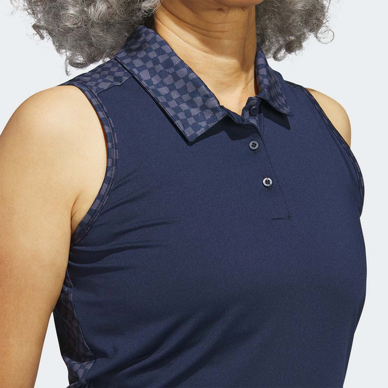 Polo sans manches Ultimate365 Navy Femme