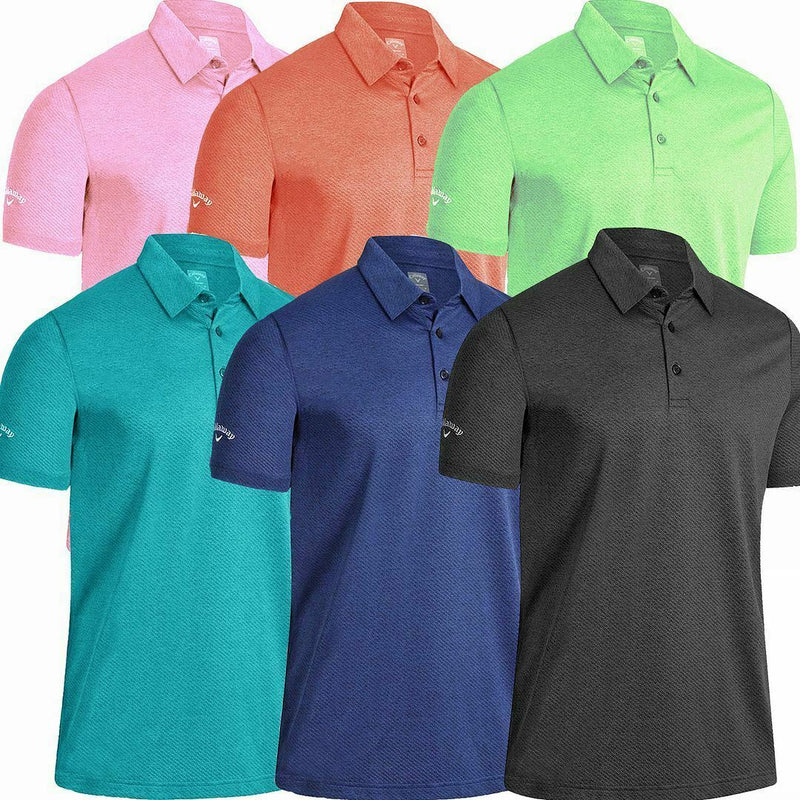 Polo Heathered Jacquard Bird of Paradise Homme