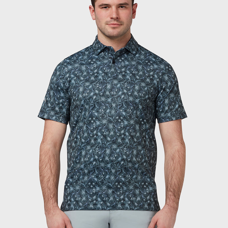 Polo All Over Floral Print Caviar Homme