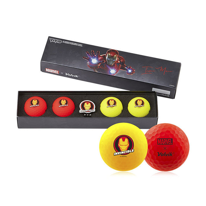 Coffret 4 Balles Vivid Marvel Iron Man