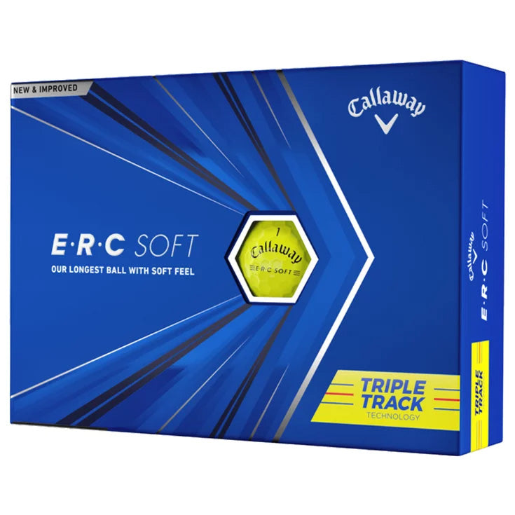 12 Balles de golf ERC Soft Triple Track