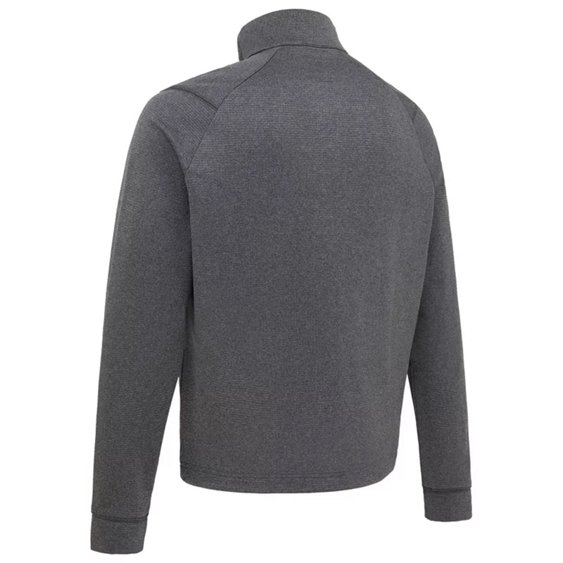 Pull Waffle 1/4 Zip Black Heather Homme