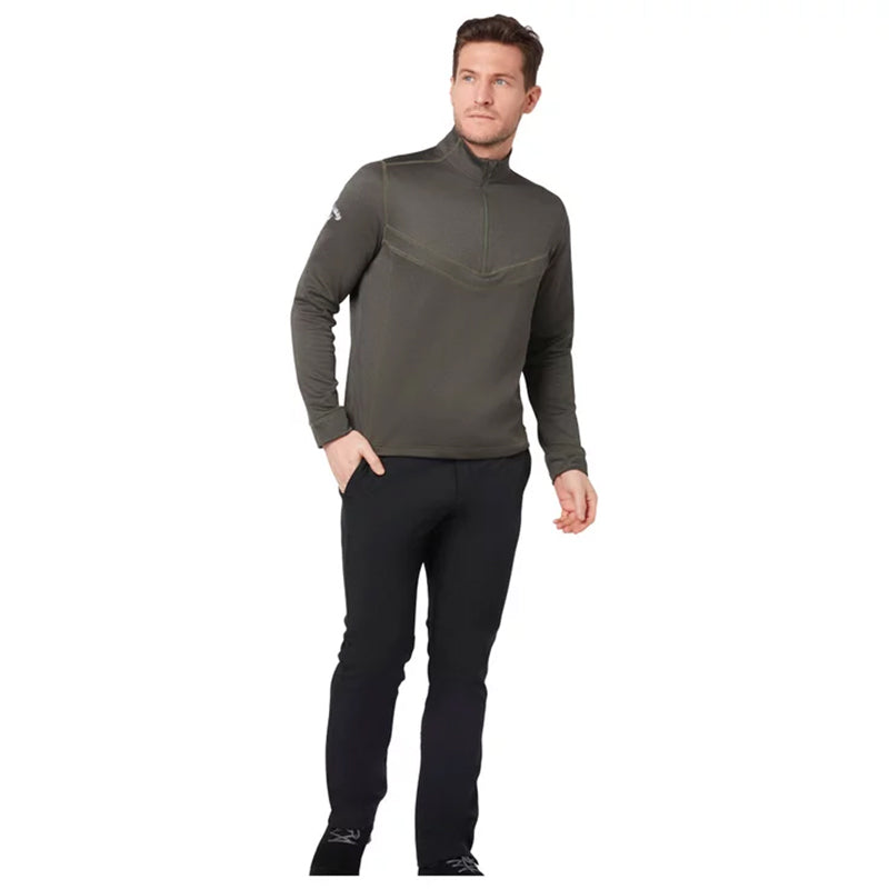 Pull Waffle 1/4 Zip Dark Navy Heather Homme