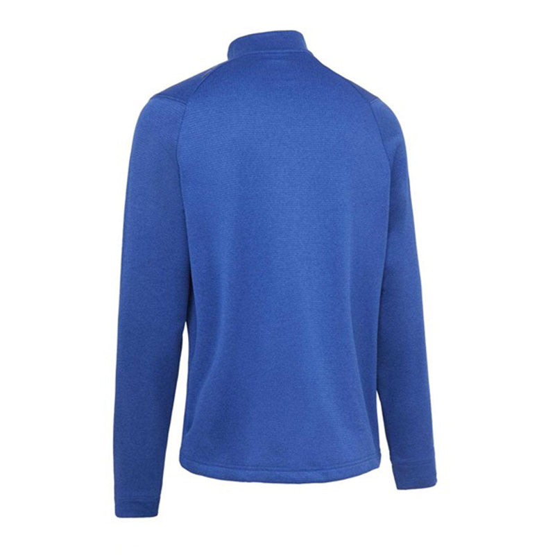 Pull Waffle 1/4 Zip Mazarine Blue Homme