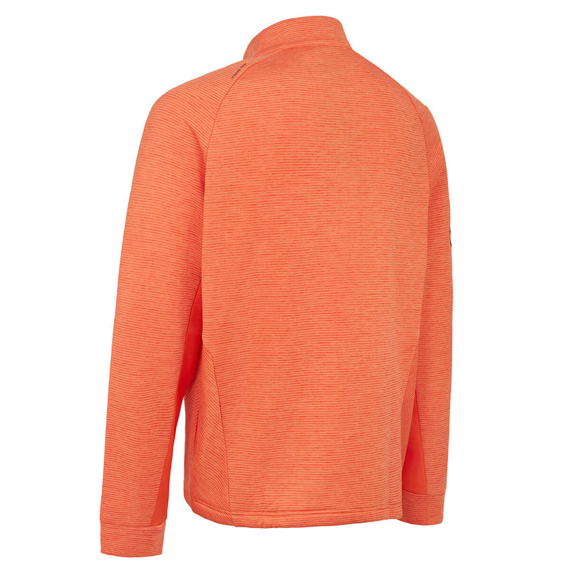 Pull Heather Stripe Fleece 1/4 Zip Tigerlily Heather Homme