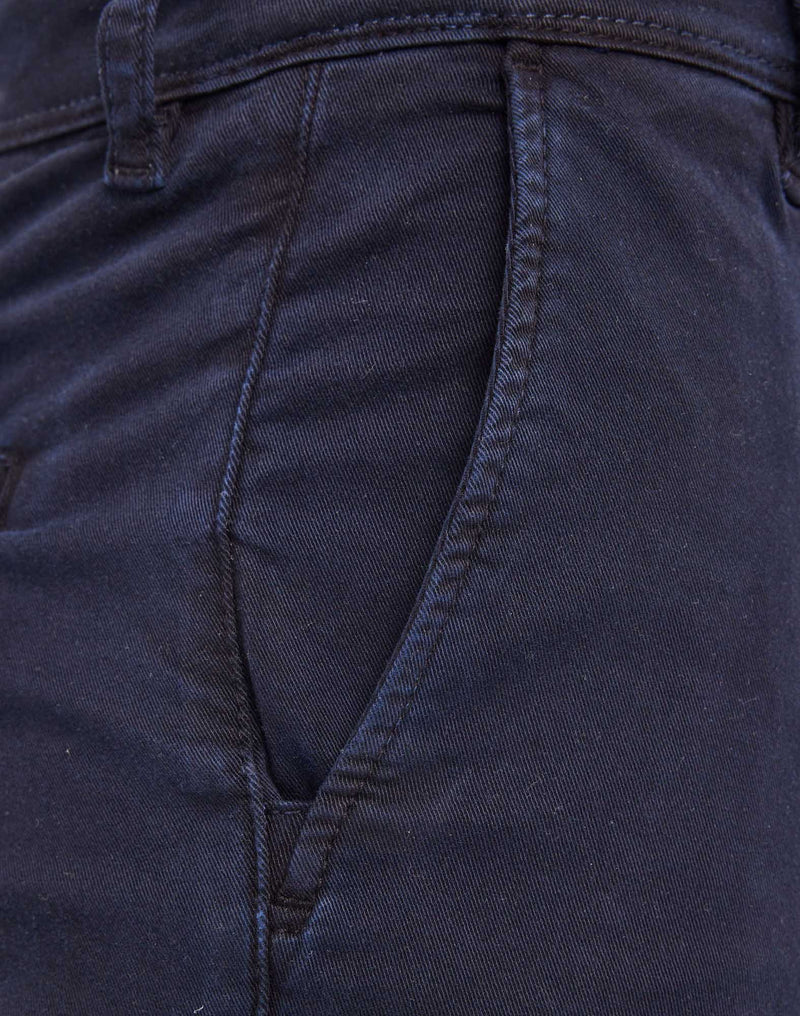 Bermuda Dening Chino Indigo Homme