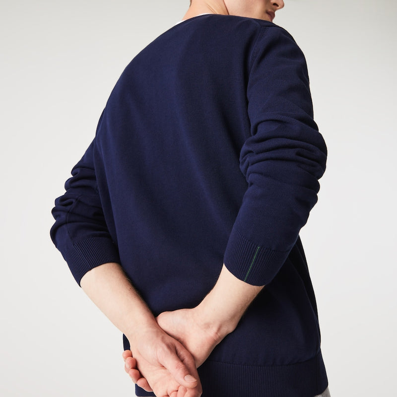 Pull Col V AE3 Navy Homme