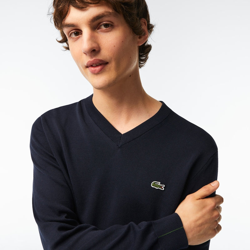 Pull Col V AE3 Navy Homme