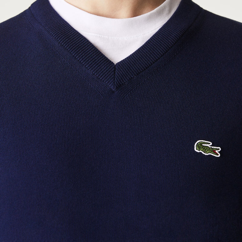 Pull Col V AE3 Navy Homme