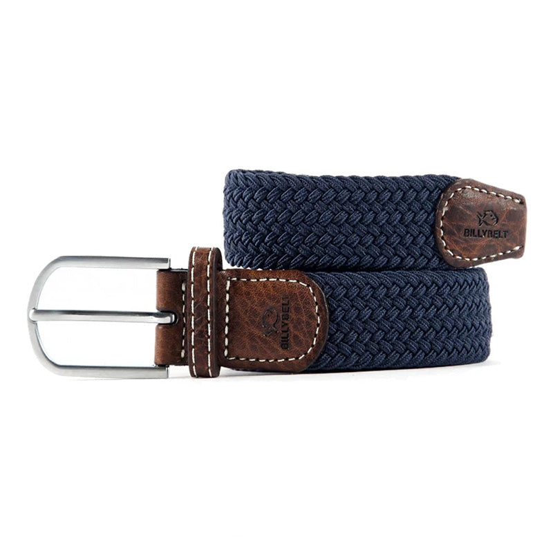 Ceinture Tressée Bleu Ardoise Homme