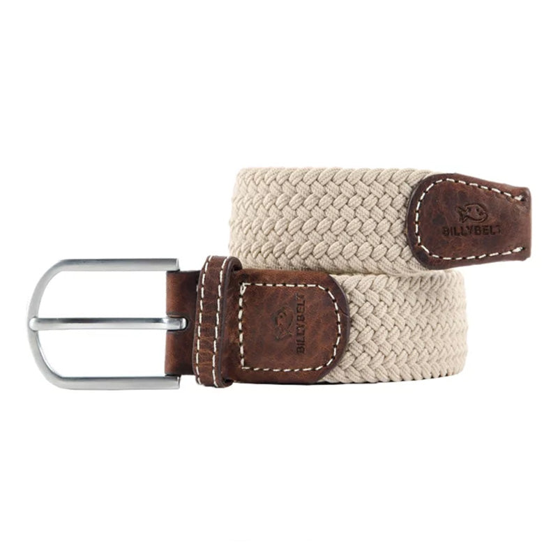 Ceinture Tressée Beige Sable Homme