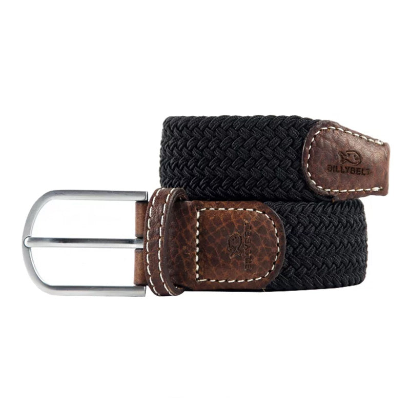 Ceinture Tressée Noir Homme