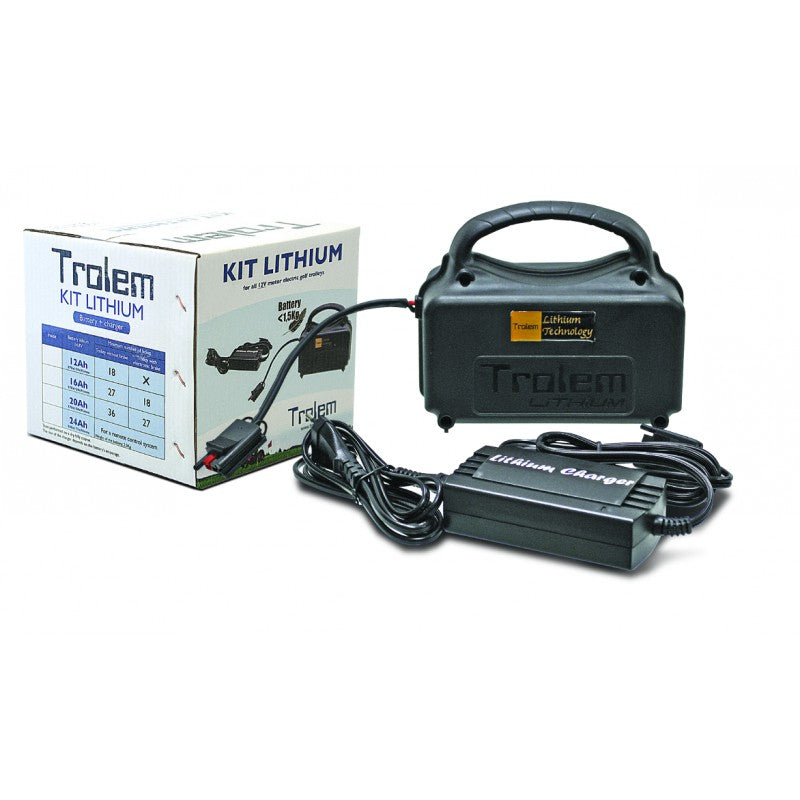 Kit Lithium 16Ah (Batterie et Chargeur pour chariots Electriques Trolem)