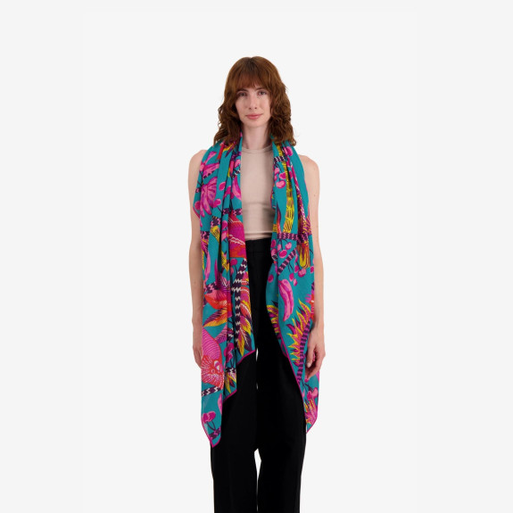 Foulard Cerise Emeraude