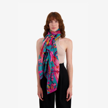 Foulard Cerise Emeraude