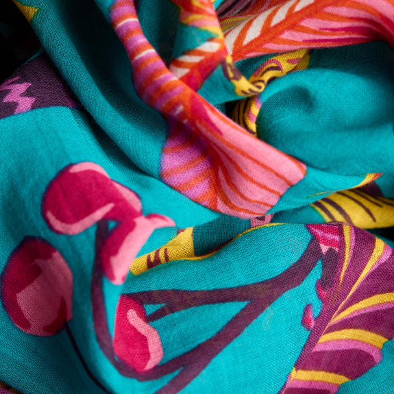 Foulard Cerise Emeraude