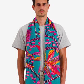 Foulard Cerise Emeraude
