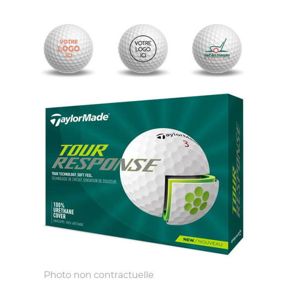 12 x 12 Balles Tour Response logotées