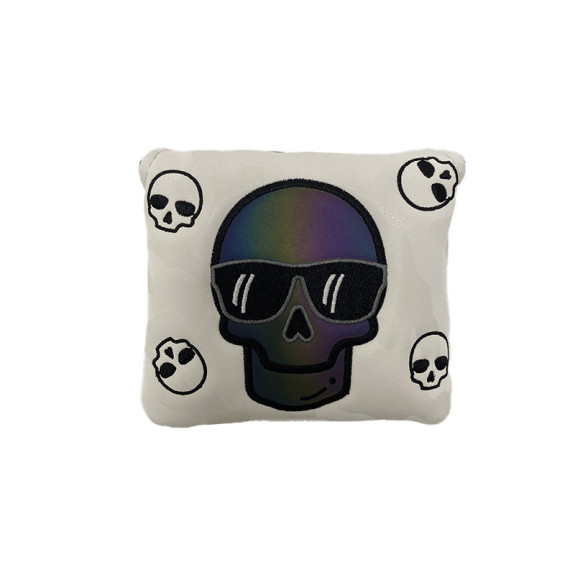 Couvre Putter Maillet Tête De Mort White