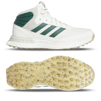 S2G Spikeless Mid Off White Collegiate Green Homme