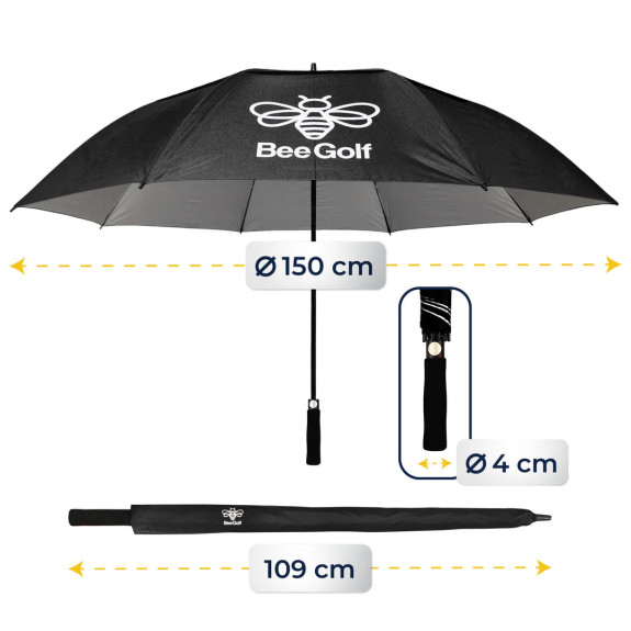 Parapluie BeeGolf Anti-UV Black
