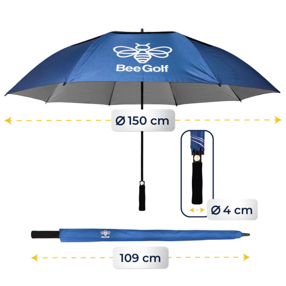 Parapluie BeeGolf Anti-UV Blue
