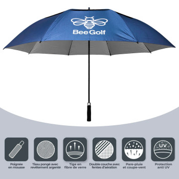 Parapluie BeeGolf Anti-UV Blue