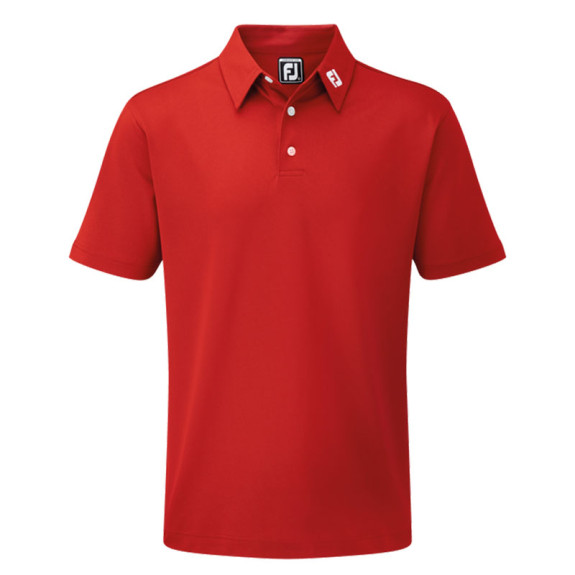 Polo Piqué Solid Red Homme