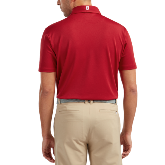 Polo Piqué Solid Red Homme