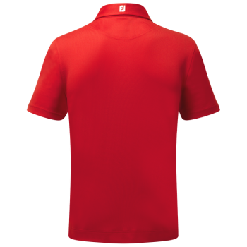 Polo Piqué Solid Red Homme