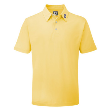 Polo Piqué Solid Yellow Homme