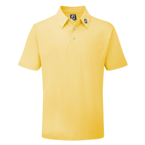 Polo Piqué Solid Yellow Homme