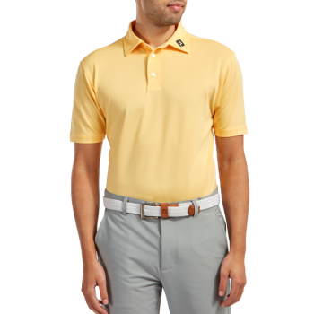 Polo Piqué Solid Yellow Homme