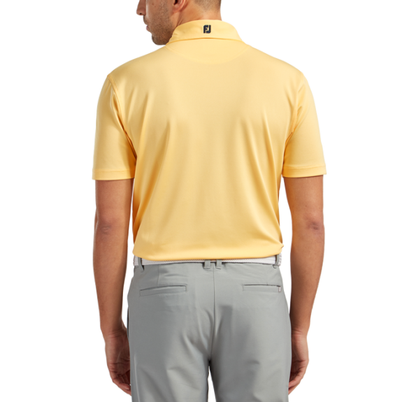 Polo Piqué Solid Yellow Homme