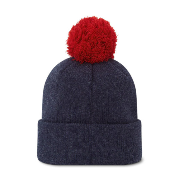 Bonnet FJ Solid à pompom H Heather Navy Femme